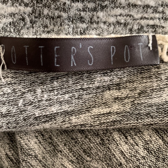 Potters Pot Knit Cardigan Button Down Oversized Sweater - Picture 6 of 7